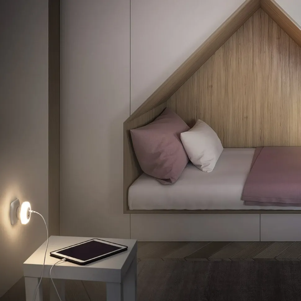 LEDVANCE Lunetta Hexagon stekker-nachtlicht wit