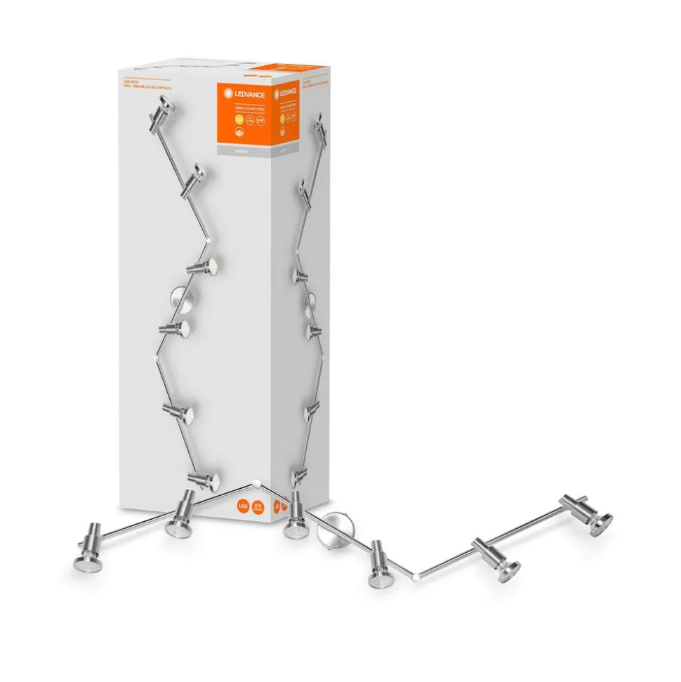 LEDVANCE Niclas LED spot, nikkel, 6-lamps