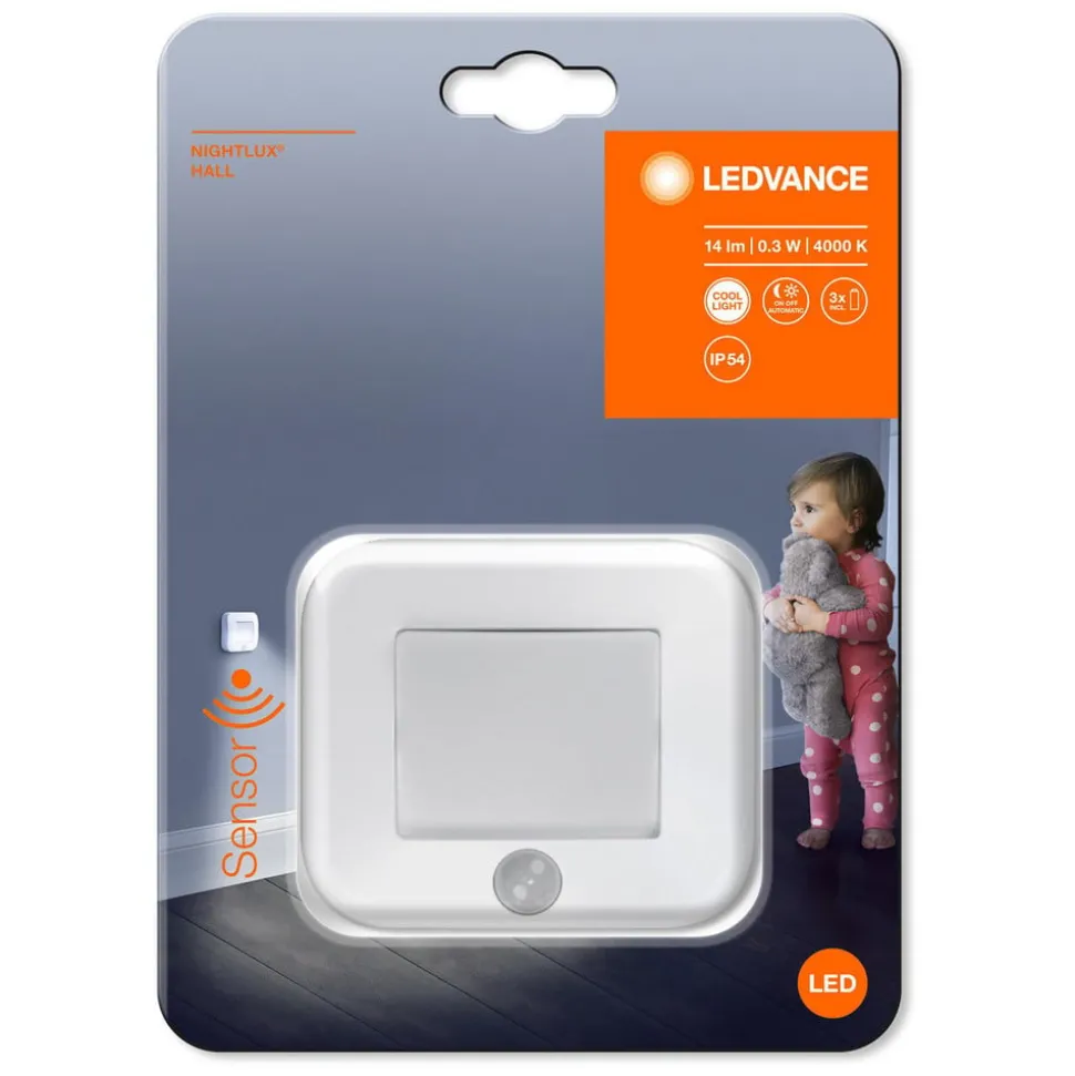 LEDVANCE Nightlux Hall nachtlamp met sensor wit