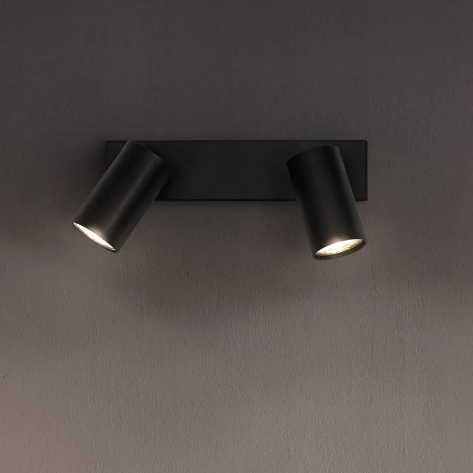 LEDVANCE Octagon LED spot, dimbaar, 2-lamps, zwart