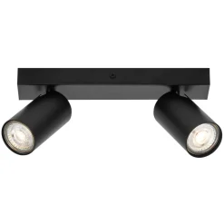 LEDVANCE Octagon LED spot, dimbaar, 2-lamps, zwart