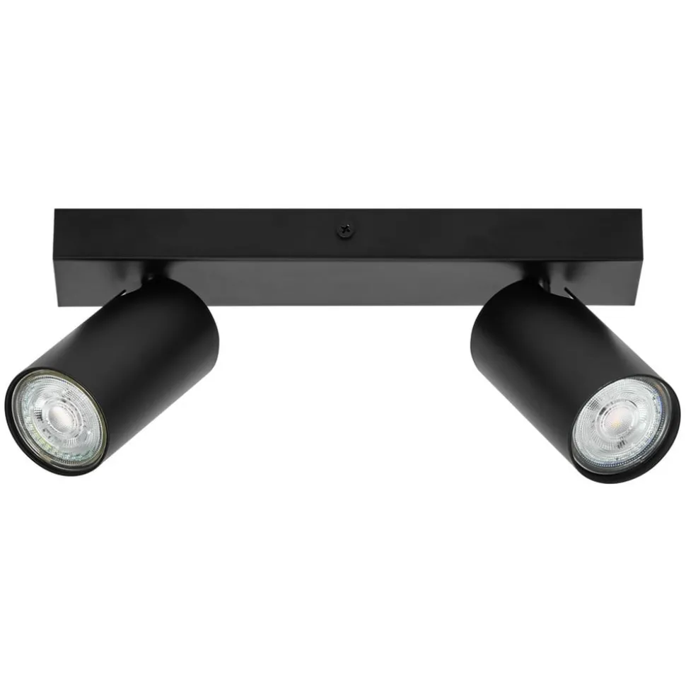 LEDVANCE Octagon LED spot, dimbaar, 2-lamps, zwart