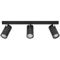 LEDVANCE Octagon LED spot, dimbaar, 3-lamps, zwart