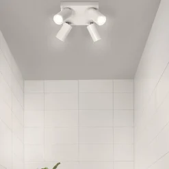 LEDVANCE Octagon LED spot, dimbaar, 4-lamps, vierkant, wit