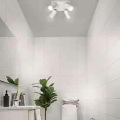 LEDVANCE Octagon LED spot, dimbaar, 4-lamps, vierkant, wit