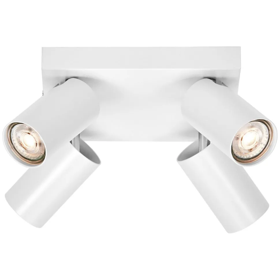 LEDVANCE Octagon LED spot, dimbaar, 4-lamps, vierkant, wit