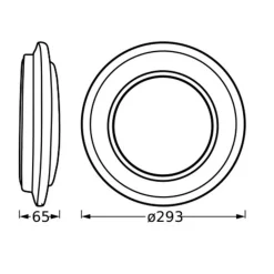 Ledvance Orbis Berlin LED plafondlamp zwart 30cm