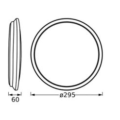 Ledvance Orbis Dublin LED plafondlamp zilver 30cm