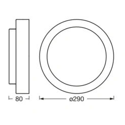 Ledvance Orbis Madrid plafondlamp houtdecor
