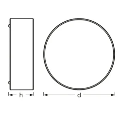 Ledvance Orbis Paris plafondlamp Ø 30cm zwart