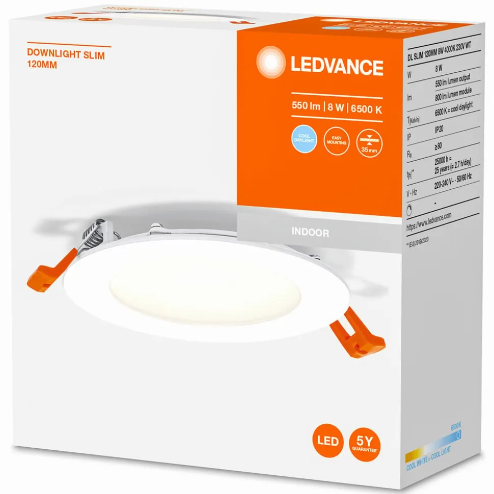 LEDVANCE Recess Slim LED inbouwlamp Ø12cm 6500K