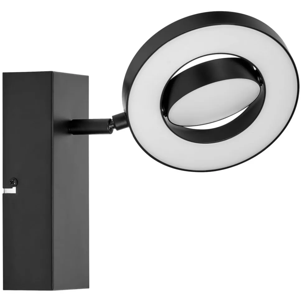 LEDVANCE Saturnus CCT LED wandspot, schakelaar, zwart