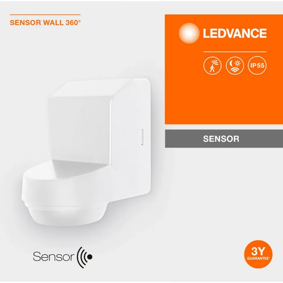 LEDVANCE Sensor Wall 360DEG IP55, wit
