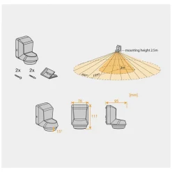 LEDVANCE Sensor Wall 360DEG IP55, wit