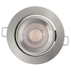 LEDVANCE Simple Dimbare LED spot in een set van 3, nikkel