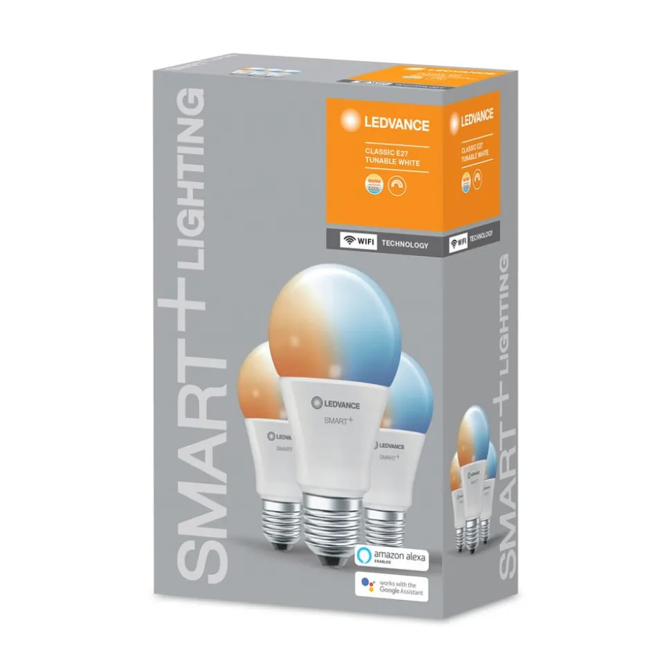 LEDVANCE SMART+ WiFi E27 9W Classic CCT per 3