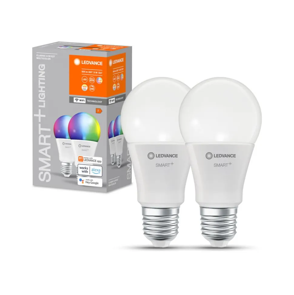 LEDVANCE SMART+ WiFi E27 9W Classic RGBW set van 2