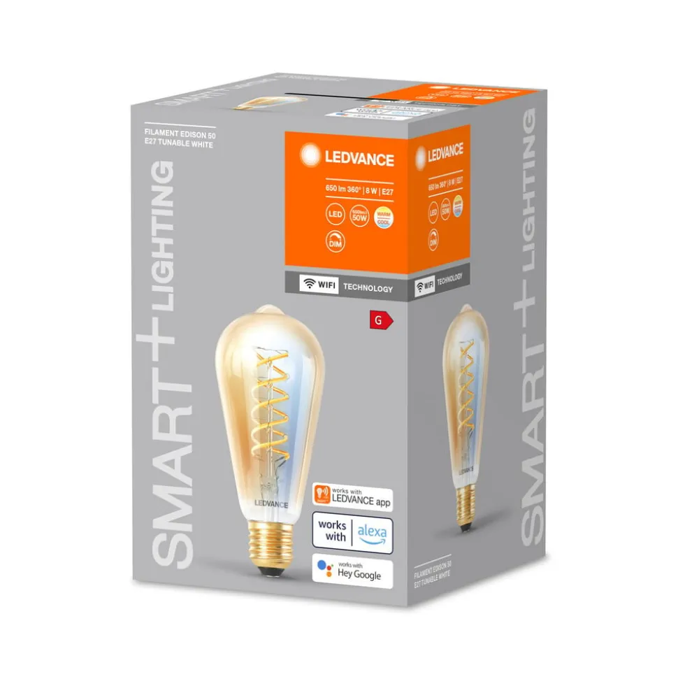 LEDVANCE SMART+ WiFi E27 8W Edison goud 822-850