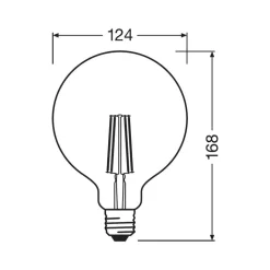 LEDVANCE SMART+ WiFi filament E27 6W 827 G125