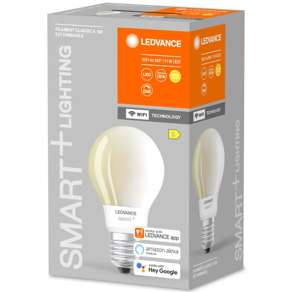 LEDVANCE SMART+ WiFi filament Classic E27 11W 827