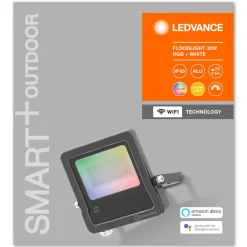 LEDVANCE SMART+ WiFi Floodlight, RGBW, grijs, 30W