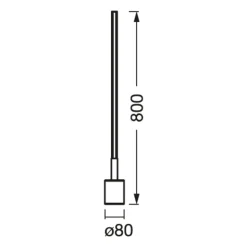 LEDVANCE SMART+ WiFi Floor Corner Slim zwart