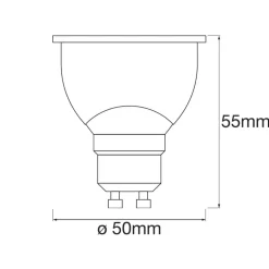 LEDVANCE SMART+ WiFi GU10 reflector 4,9W CCT per 3