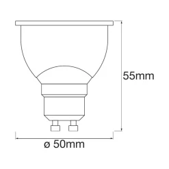 LEDVANCE SMART+ WiFi GU10 reflector 4,9W 45° CCT