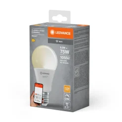 LEDVANCE SMART+ WiFi LED lamp E27, 9,5W Classic, 2.700K