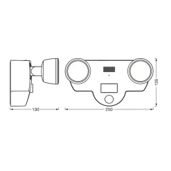 LEDVANCE SMART+ WiFi Multispot Camera wandlamp