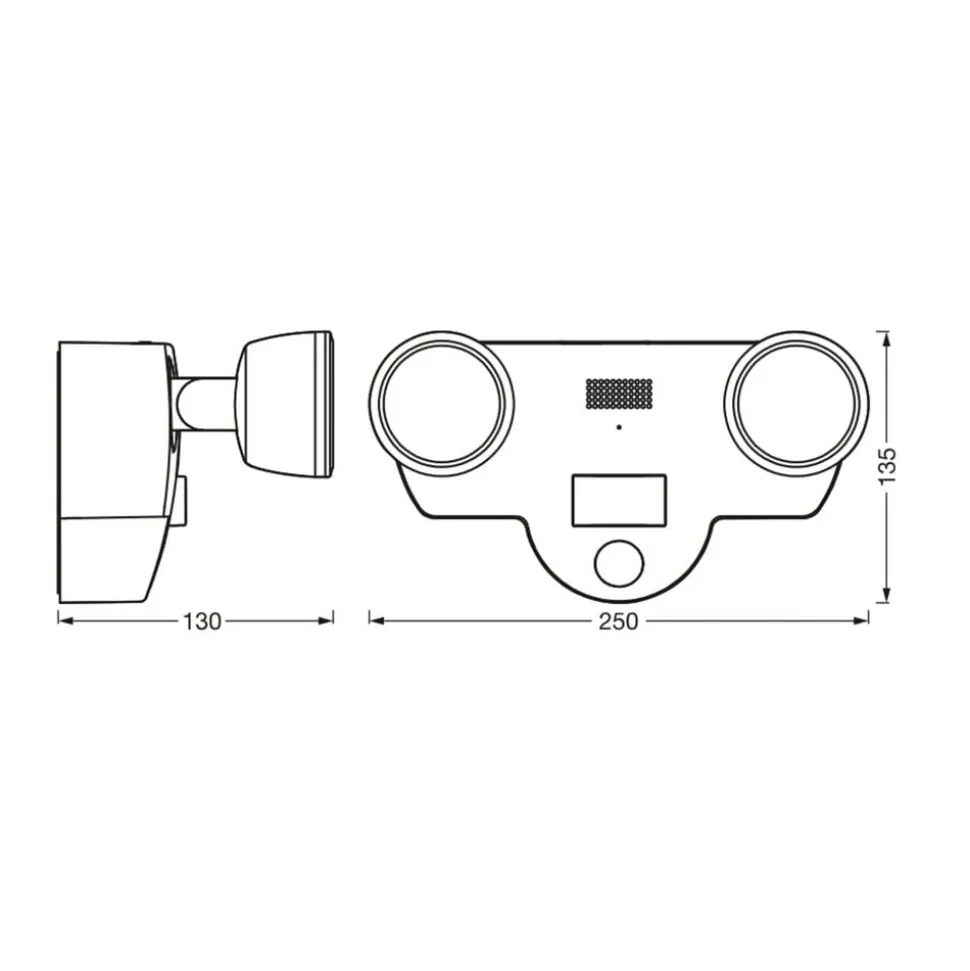 LEDVANCE SMART+ WiFi Multispot Camera wandlamp
