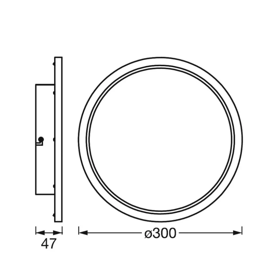 LEDVANCE SMART+ WiFi Orbis Disc, zilver, Ø 30 cm