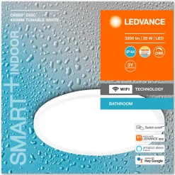 LEDVANCE SMART+ WiFi Orbis Disc, wit, Ø 40 cm