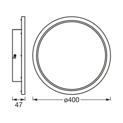 LEDVANCE SMART+ WiFi Orbis Disc, wit, Ø 40 cm