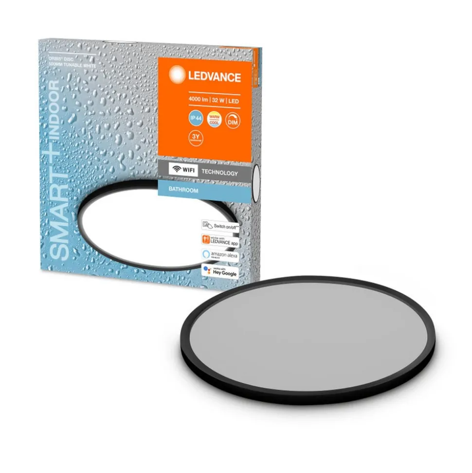 LEDVANCE SMART+ WiFi Orbis Disc, zwart, Ø 50 cm