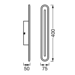 LEDVANCE SMART+ WiFi Orbis Bath Wall 40 cm wit