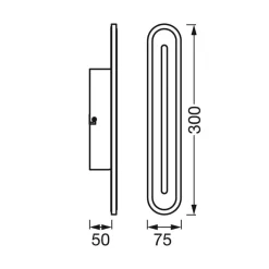 LEDVANCE SMART+ WiFi Orbis Bath Wall 30 cm zwart