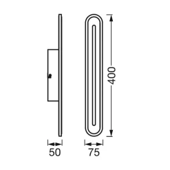 LEDVANCE SMART+ WiFi Orbis Bath Wall 40 cm zwart