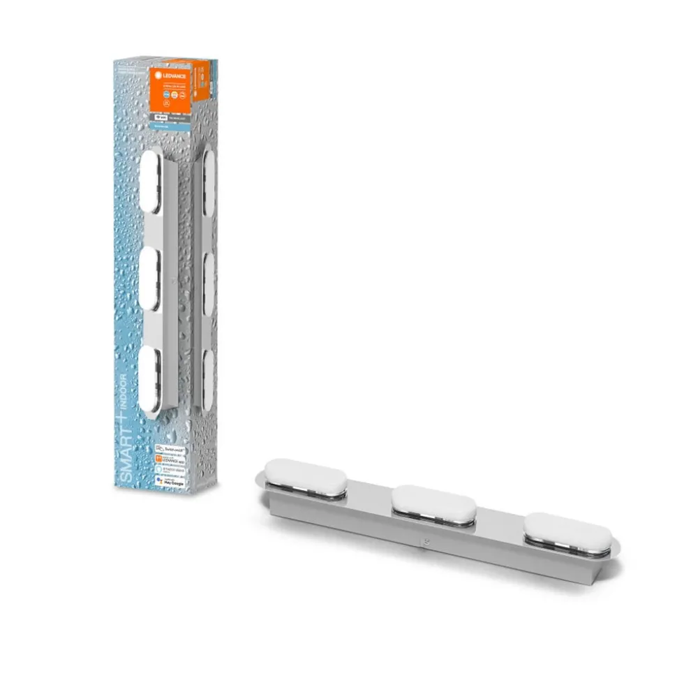 LEDVANCE SMART+ WiFi Orbis Wall Duplo, zilver 3la.