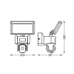 LEDVANCE SMART+ WiFi Outdoor Flood Camera Control