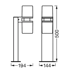 LEDVANCE SMART+ WiFi Outdoor Flare UpDown 50 cm