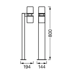 LEDVANCE SMART+ WiFi Outdoor Flare UpDown 80 cm