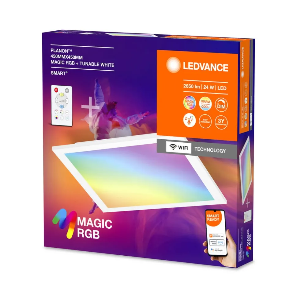 LEDVANCE SMART+ WiFi Planon Magic LED RGBW 45x45cm