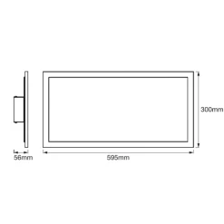 LEDVANCE SMART+ WiFi Planon Plus, CCT, 60 x 30 cm