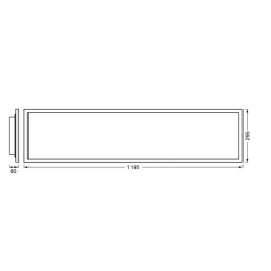 LEDVANCE SMART+ WiFi Planon Magic RGBW 120x30cm