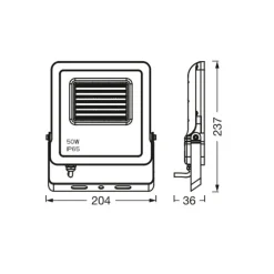 LEDVANCE SMART+ WiFi schijnwerper, RGBW zwart 50W