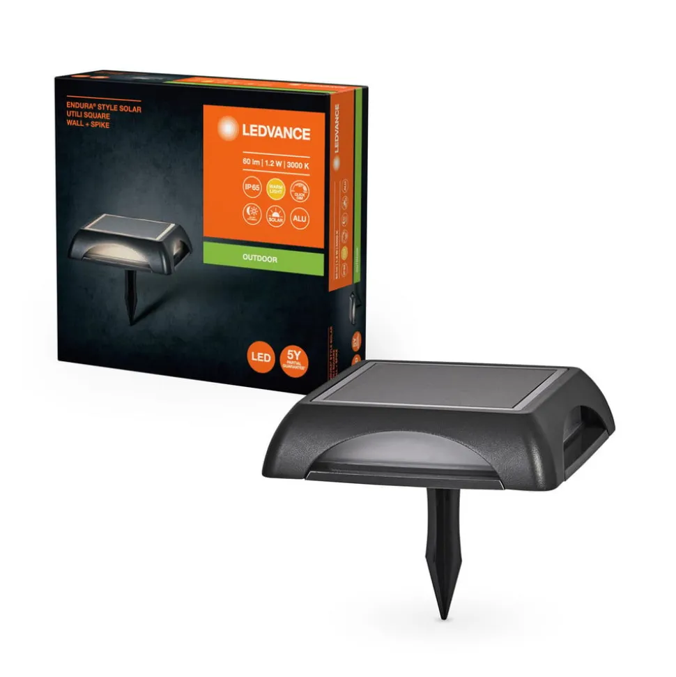 LEDVANCE Solar grondspies lamp Endura Style Utili, hoekig