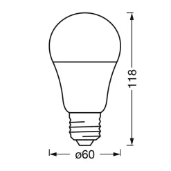 LEDVANCE Sun@Home Classic A 40 E27 9W CCT 922