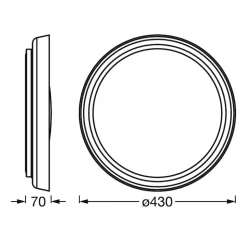 LEDVANCE Sun@Home Orbis Plate LED plafondlamp