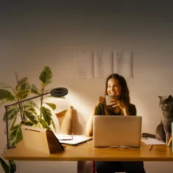 LEDVANCE SUN@Home Panan Desk Disc, klem, zwart